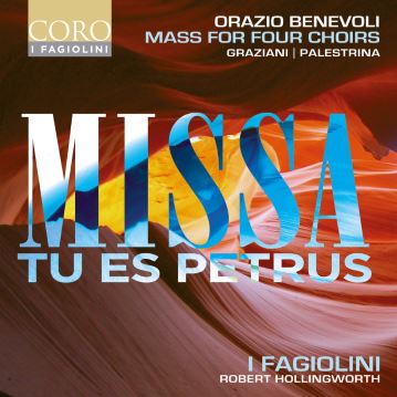Album cover for Orazio Benevoli Mass for four chiors